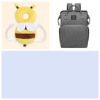 Multifunctional Maternity Diaper Backpack Upgraded With Removable Mosquito Net Large Capacity Foldable Infants Baby Crib Waterproof Nappy Mother Bag For Travel