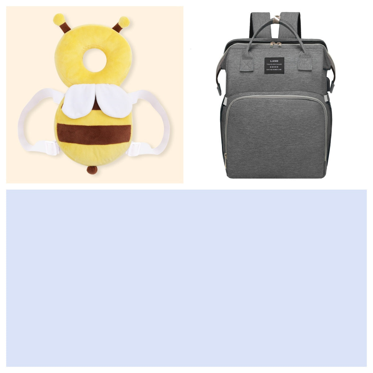 Multifunctional Maternity Diaper Backpack Upgraded With Removable Mosquito Net Large Capacity Foldable Infants Baby Crib Waterproof Nappy Mother Bag For Travel
