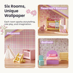 Tiny Land® Sweetwood Dollhouse without Dolls