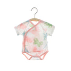 Simple Cartoon Print Summer Baby Rompers Girls Clothing