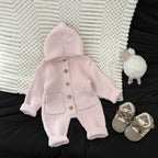 Baby Bodysuit Knitted Wool Warm Romper Long Crawling Suit Infant Clothes