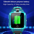 2G/4G Kids Smart Watch Phone Call Digital Screen Waterproof Wristwatch GPS Locator Smart Watch With Dual Camera Pedometer Touchscreen Kids Watch With MP3 Music Player Video Recorder Toddlers Toys Birthday Gift For Children