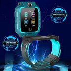 2G/4G Kids Smart Watch Phone Call Digital Screen Waterproof Wristwatch GPS Locator Smart Watch With Dual Camera Pedometer Touchscreen Kids Watch With MP3 Music Player Video Recorder Toddlers Toys Birthday Gift For Children