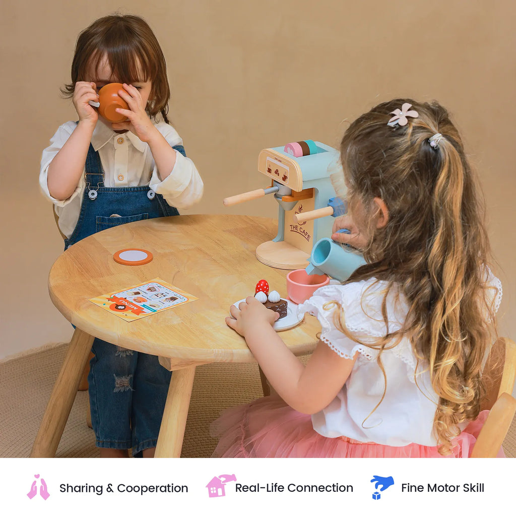 Tiny Land® Play Kitchen Accessories – Children’s Coffee Maker: Play Coffee Maker Set