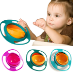 360 Rotating Universal Spill Proof Baby Feeding Bowl