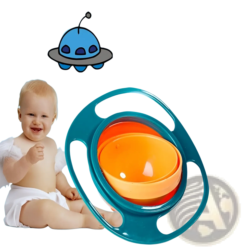 360 Rotating Universal Spill Proof Baby Feeding Bowl