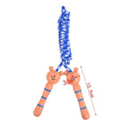 5 Styles Kids Jump Ropes Wood Handle Sport Bodybuilding Fitness Lovely Skipping Ropes Wood Handle Children Adjustable Cotton Skipping Rope With Wooden Handle For Boys And Girls