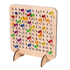 Montessori Early Childhood Education Rainbow Wire-wrap Board Pixel Art Educational Toys