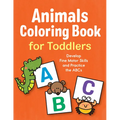 Animals Coloring Book for Toddlers: Develop Fine Motor Skills and Practice the ABCs - Paperback