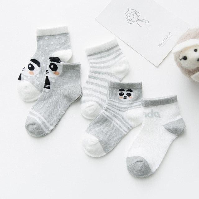 5Pairs 0-2Y Infant Baby Socks Baby Socks for Girls Cotton Mesh Cute Newborn Boy Toddler Socks Baby Clothes Accessories