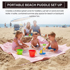 Baby Beach Splash Mat Pink, 1 Piece, 78.74 x in Waterproof Polyester Portable
