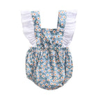 Baby jumpsuit with floral and contrasting colors, baby jumpsuit, baby clothing