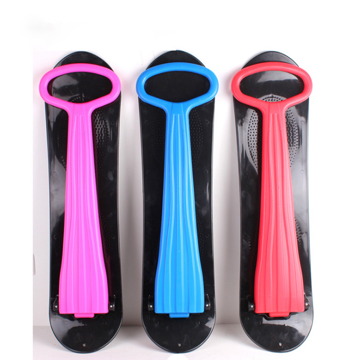 3 Color Outdoor Sports Portable Foldable Plastic Freestyle Single Board Snow Grass Sand Board With Armrests for Children&Adults