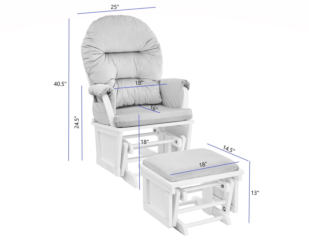 Mason - Comfortable Glider And Ottoman
