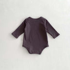 Newborn Clothes Baby Spring And Autumn Solid Color Long Sleeve Butt Wrap Clothes