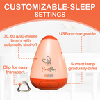 Baby Shusher Firefly – Portable Sound Machine & Night Light with Real Shushing Sound