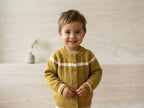 Warm Winter Cardigan | 100% Wool Kids Cardigan with Wooden Buttons