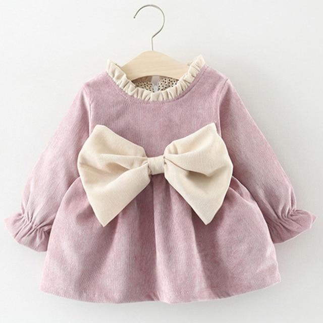 Newborn Baby Girl Cartoon Dress With Bag Infant Clothing Toddler Dress In elegant Design Made for Kids