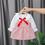 Newborn Baby Girl Cartoon Dress With Bag Infant Clothing Toddler Dress In elegant Design Made for Kids