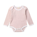 Fashion Newborn Baby Boy Girl Romper Jumpsuit Outfits Knitted Cotton Clothes For Babies In Classic Style