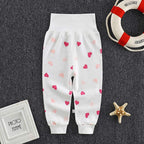 Newborn Baby Pants Girl Boy High waist Leggings Cotton Clothes Toddler Trousers Clothing Infant Kids