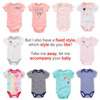 1-2 Pieces Baby Bodysuit For Newborns Summer Baby Romper Girl/Boy Clothes 0-12M Newborn Clothing Infant Soft Tight Baby Clothes
