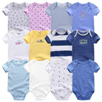 Unisex Newborn Baby Rompers Clothing Infant Jumpsuits 100%Cotton Children 7Pcs/Lot Set for Girls and Boys Jumpsuits For Kids