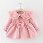 Newborn Baby Girl Cartoon Dress With Bag Infant Clothing Toddler Dress In elegant Design Made for Kids
