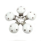 Wooden Baby Children Pacifier Holder Clip Infant Cute Round Nipple Clasps For Baby Product