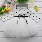 Modern Elegamt Newborn Princess Infant Baby Girl Clothes Polka Dot Tutu Ball Gown Party Dresses For Girls and Babies