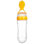NEW Baby Feeding Bottle Spoon With Silicone Spoon Newborn Infant Squeeze Spoon Toddler Supplement food Bottle Feeder For Kids and Baby