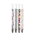 4PCS/SET Infant Pacifier Clips Holder Clip Nursing Teether Clip Nipple Holder Baby Pacifier Clip Soother Holder for Pacifier for Kids and Baby