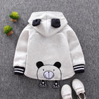 Winter Baby Warm Cotton Coat for Children Outerwear, Newborn Jacket For Infant Clothing For Boys and Girls In Bear Design For Autumn and Winter Season