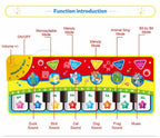 Musical Mat With Animal Voice Baby Piano Playing Carpet Music Game Instrument Toys Early Educational Toys For Kids