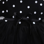 Princess Long sleeve Baby Girl Dress Newborn Infant Baby Girl Clothes WIth Bow And Dot Tutu Ball Gown Party Dresses Baby Kid Girl clothes In Elegant Style
