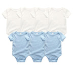 Unisex Newborn Baby Rompers Clothing Infant Jumpsuits 100%Cotton Children 7Pcs/Lot Set for Girls and Boys Jumpsuits For Kids