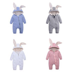 Modern New Lucury Newborn Baby Clothes Bunny Baby Rompers Cotton Hoodie Rabit Romper For Baby