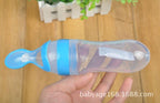 Safety Silicone Bottle For Infant Dids Deeding Bottles With Spoon Baby Food Supplement Bottle Cup For Kids