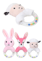 Modern Luxury Baby Rattle Toys Rabbit Plush Baby Cartoon Bed Toys for Newborn Educational Toy Rabbit Bear Hand Bells For Kids and Baby