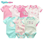 Unisex Newborn Baby Rompers Clothing Infant Jumpsuits 100%Cotton Children 7Pcs/Lot Set for Girls and Boys Jumpsuits For Kids