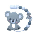 Baby Teething Lovely Koala Owl Horse Cookies Baby Teether Molar Toy Gift Raccoon Food Grade Silicone Beads For Kids and Baby