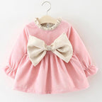 Newborn Baby Girl Cartoon Dress With Bag Infant Clothing Toddler Dress In elegant Design Made for Kids