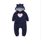 Modern Colorful Interesting Newborn Baby Unisex Warm Clothing Long Sleeved Cotton Romper For Kids