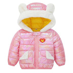 Shiny Modern Luxury Speciall Designed Winter Outerwear Hooded Coat & Jacket Winter Fashion Kids clothing Models For  Babies and Girls 3-24 Months