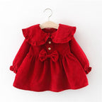 Newborn Baby Girl Cartoon Dress With Bag Infant Clothing Toddler Dress In elegant Design Made for Kids