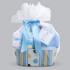 Welcome to the World Baby Boy Gift Basket