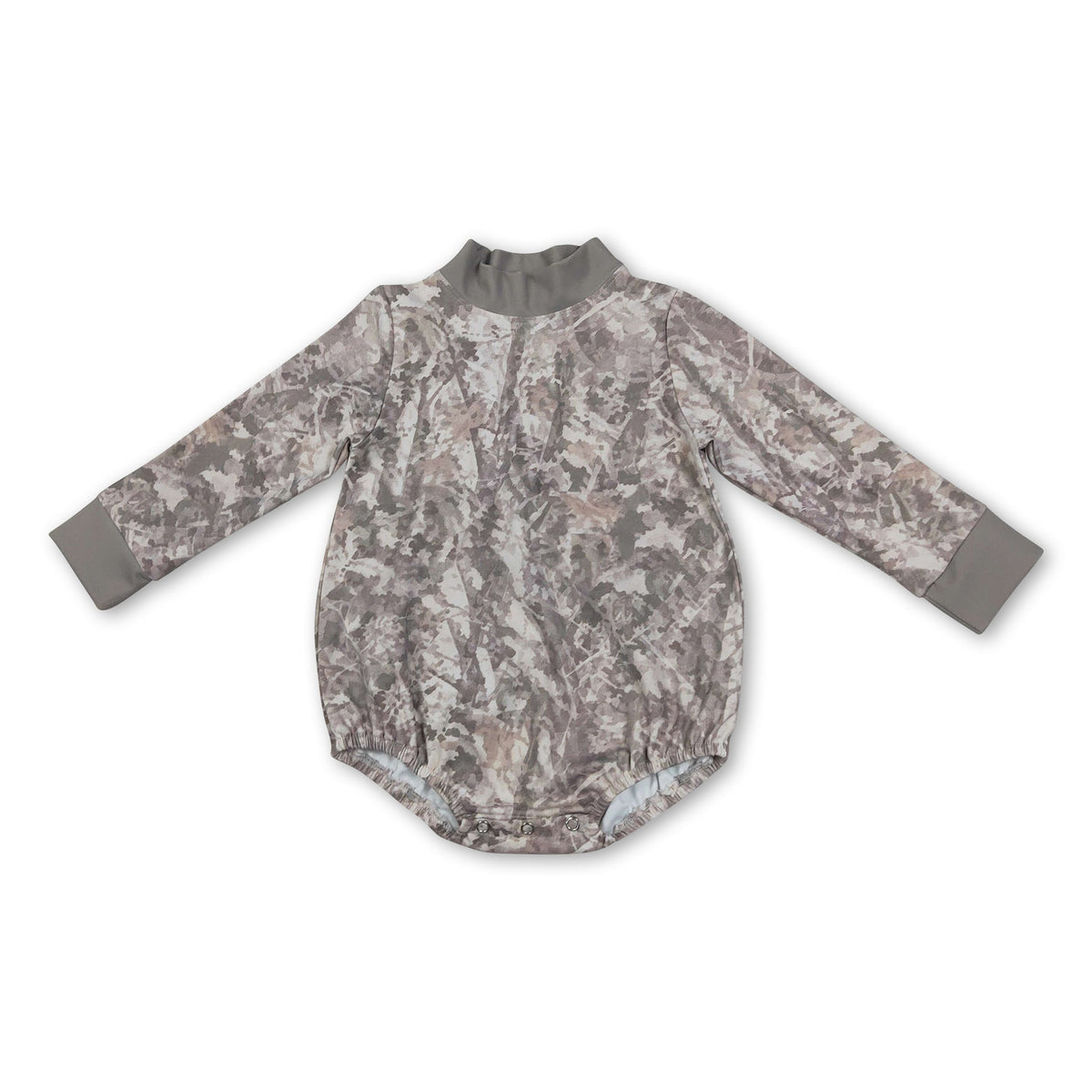 Long sleeves olive leaves camo baby boy fall active romper