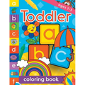 Toddler Coloring Book Ages 1-3: Fun, first alphabet abc preschool activity workbook, kindergarten, early learning, letter tracing - Paperback