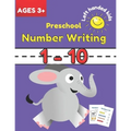 Preschool Number Writing 1 - 10 Left handed kids Ages 3+: Educational Pre k with Number Tracing and shapes, beginner Math Preschool Learning Book with - Paperback