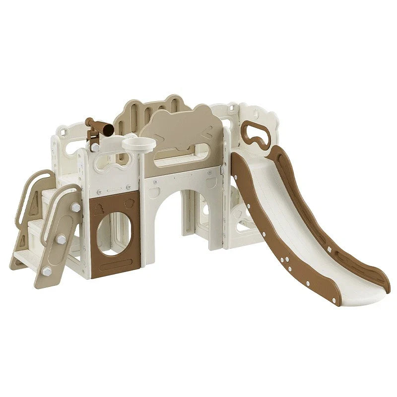 Indoor Home Kids Slide Toddler Baby Soft Climbing Frame Swing Foldable Easy Assembly Safe Non Slip Plastic Playset Play Toy